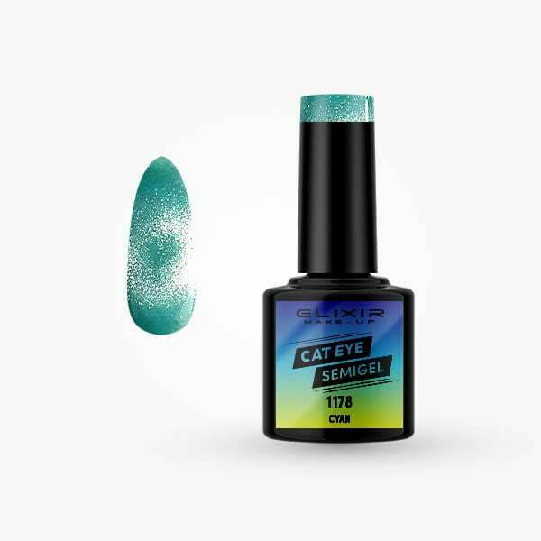 Ημιμόνιμο βερνίκι Cat Eye 8ml – #1178 (Cyan) src=