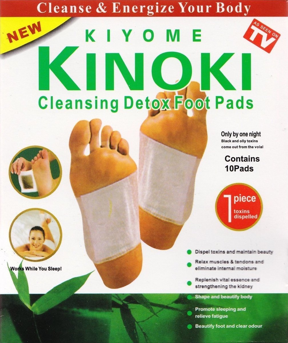 Kiyome Kinoki Επιθέματα Detox Foot Pads για Αποτοξίνωση 10τμχ src=