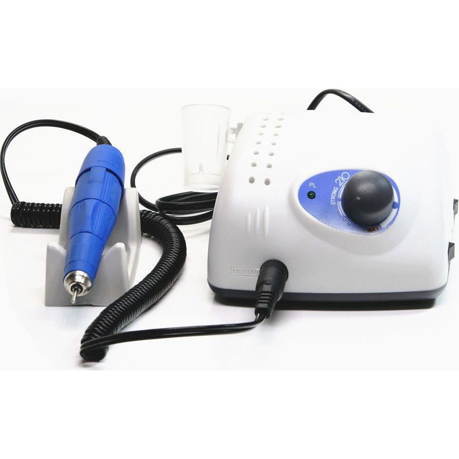 Saeshin Strong 210- Τροχός Νυχιών Ρεύματος 35000rpm με Πεντάλ σε Λευκό Χρώμα 65W src=