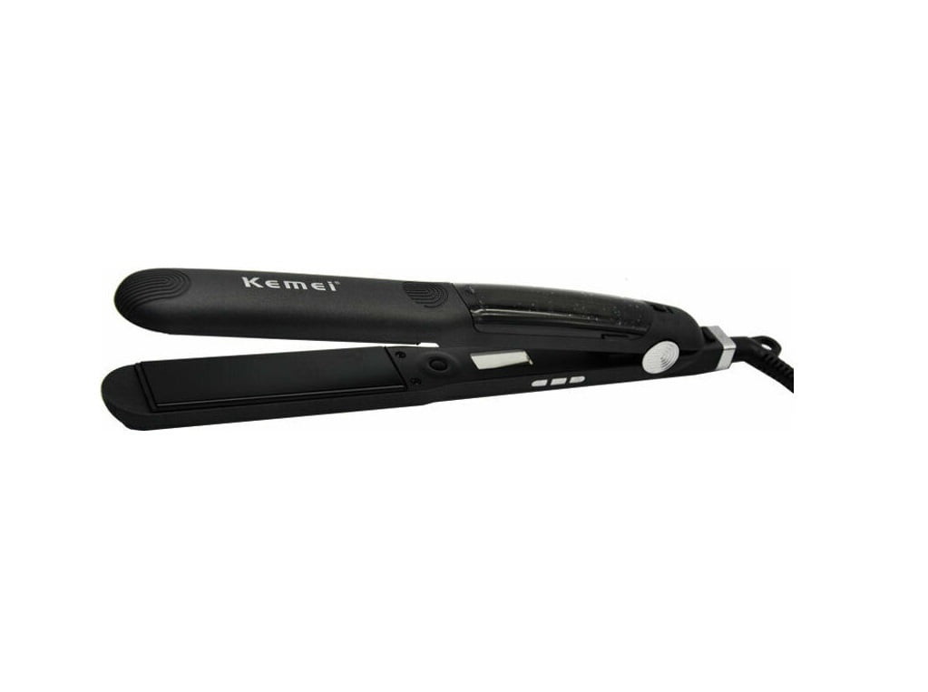 Πρέσα Μαλλιών με Κεραμικές Πλάκες Kemei KM-7061 Black src=
