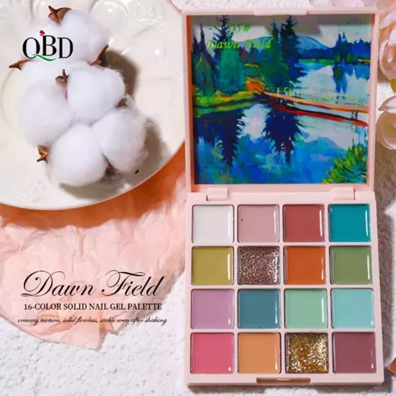 Solid Nail Gel QBD 05 Dawn Field 16 colors Painting Gel Soak-Off 1.5gr src=