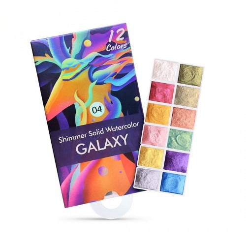 Shimmer Solid Watercolour Macaron No 04 12 τεμάχια src=