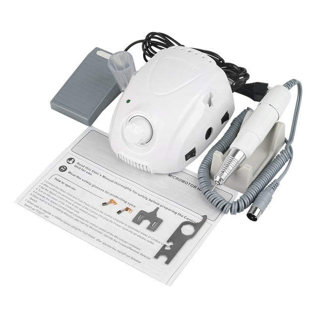 Saeyang Strong Marathon 3 Champion- Τροχός Νυχιών Ρεύματος 35000rpm με Πεντάλ σε Λευκό Χρώμα 65W src=