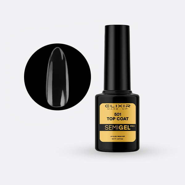 Ημιμόνιμο βερνίκι 5ml – #501 (Top Coat) src=