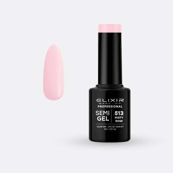 Ημιμόνιμο βερνίκι 5ml – #513 (Misty rose) src=