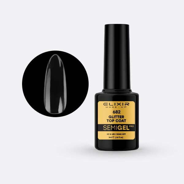 Ημιμόνιμο βερνίκι 5ml – #682 (Glitter Top Coat) src=