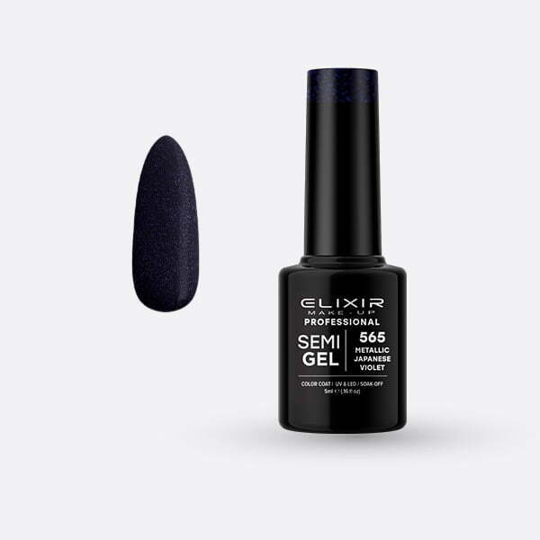 Ημιμόνιμο βερνίκι 5ml – #565 (Metallic Japanese Violet) src=