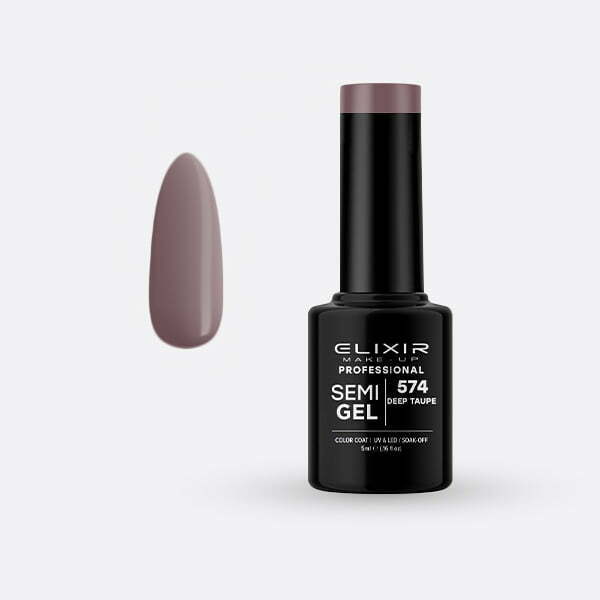 Ημιμόνιμο βερνίκι 5ml – #574 (Deep Taupe) src=