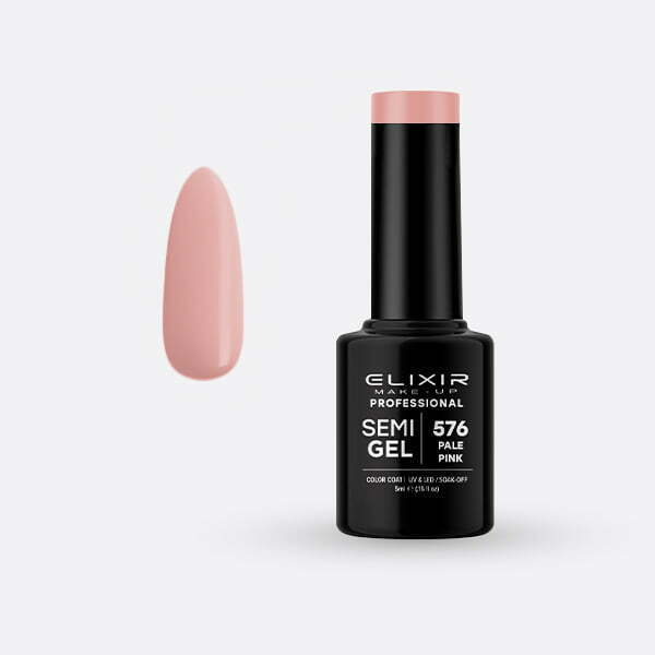 Ημιμόνιμο βερνίκι 5ml – #576 (Pale Pink) src=