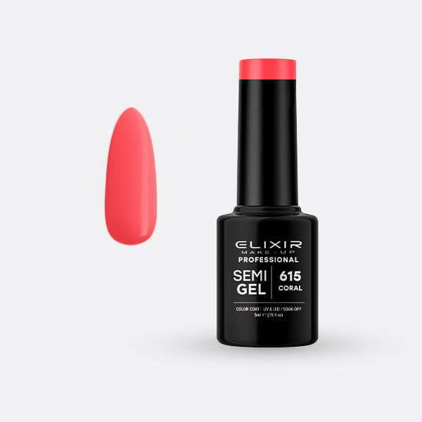 Ημιμόνιμο βερνίκι 5ml – #615 (Coral) src=