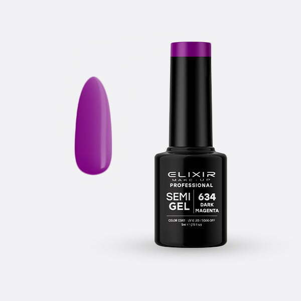 Ημιμόνιμο βερνίκι 5ml – #634 (Dark Magenta) src=