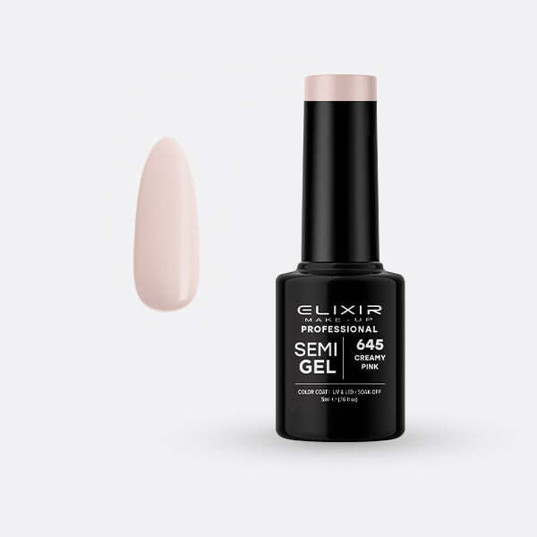 Ημιμόνιμο βερνίκι 5ml – #645 (Creamy Pink) src=