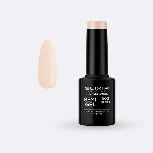 Ημιμόνιμο βερνίκι 5ml – #663 (Ice Pink) src=