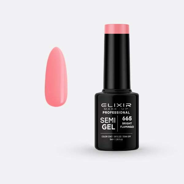 Ημιμόνιμο βερνίκι 5ml – #665 (Bright Flamingo) src=