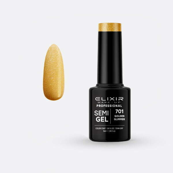Ημιμόνιμο βερνίκι 5ml – #701 (Golden Glimmer) src=
