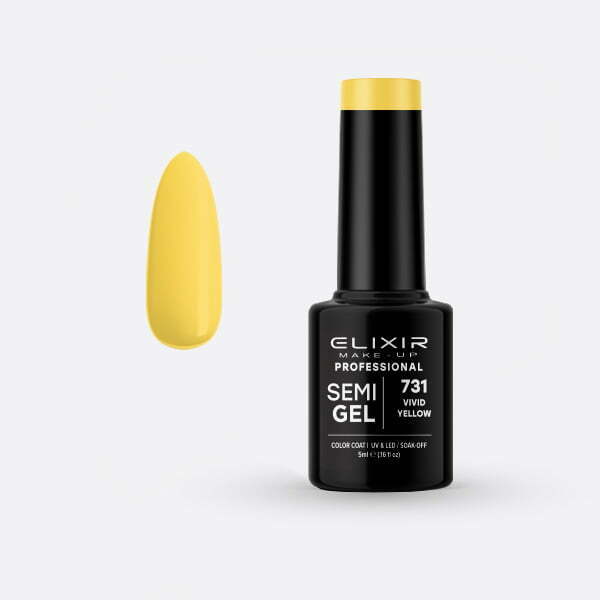 Ημιμόνιμο βερνίκι 5ml – #731 (Vivid Yellow) src=