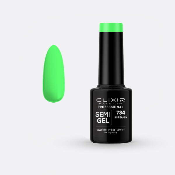 Ημιμόνιμο βερνίκι 5ml – #734 (Screamin) src=