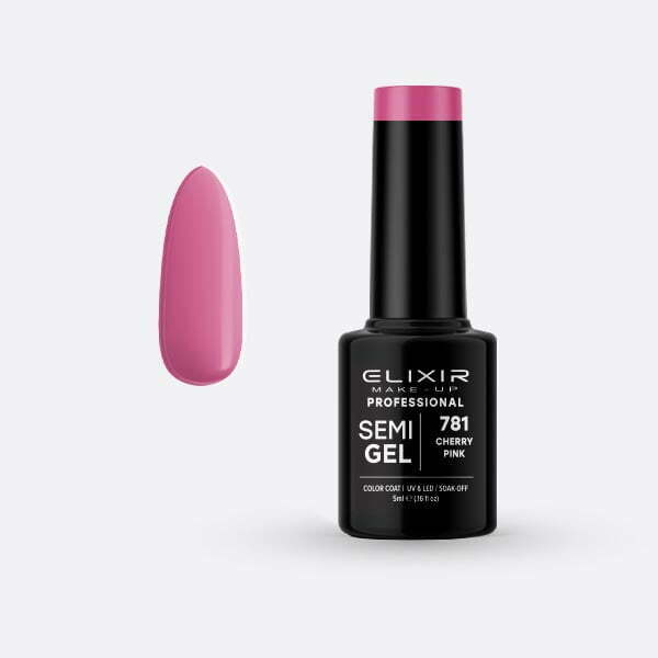Ημιμόνιμο βερνίκι 5ml – #781 (Cherry Pink) src=