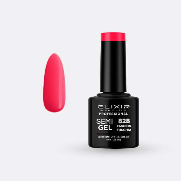 Ημιμόνιμο βερνίκι 8ml – #828 (Fashion Fuschia) src=
