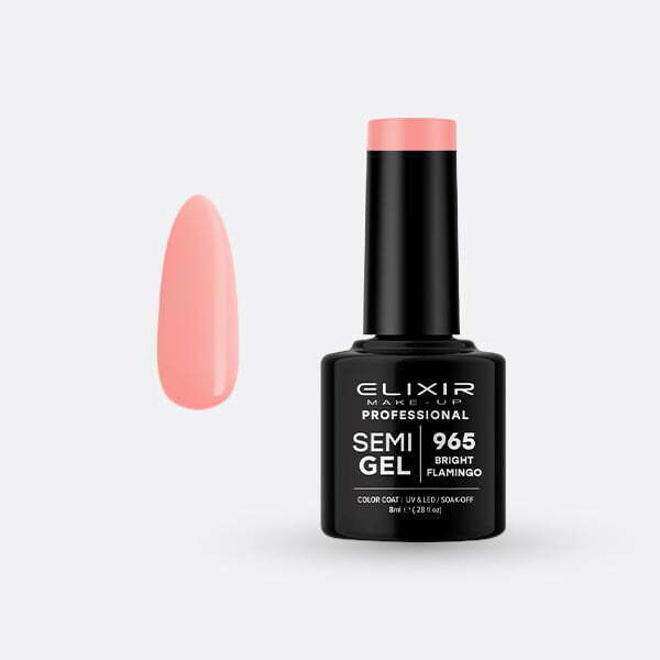Ημιμόνιμο βερνίκι 8ml – #965 (Bright Flamingo) src=