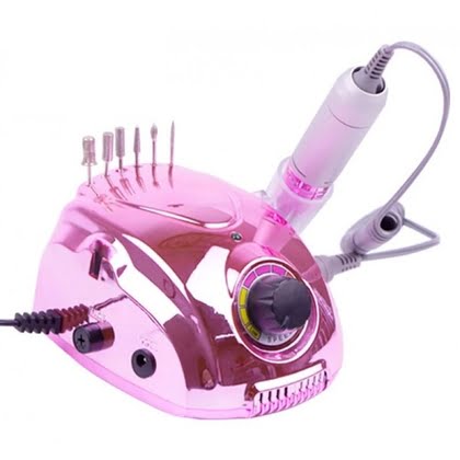 DM-212 Τροχός Νυχιών Ρεύματος 3500rpm με Πεντάλ σε Ροζ Χρώμα 65W src=