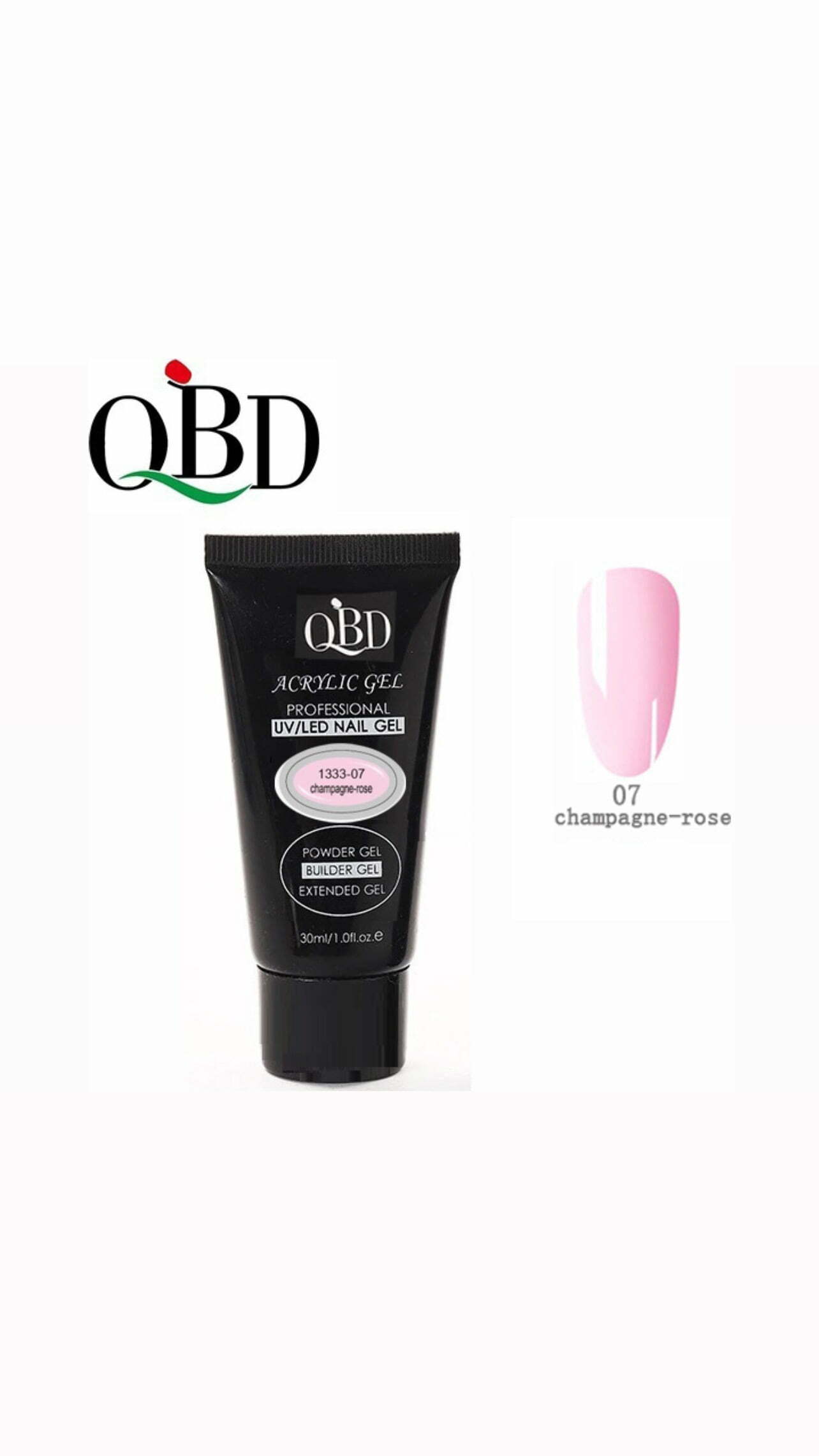 QBD Acrygel QBD 1333-07 30ml Champagne Rose src=