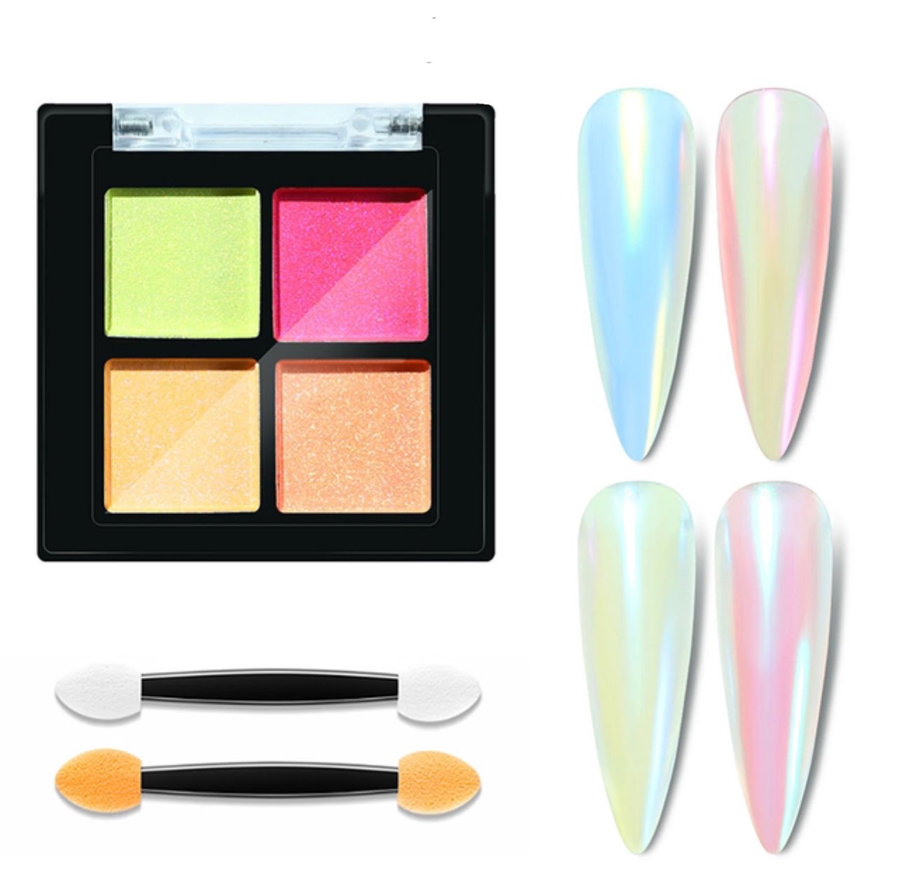 Σκόνη νυχιών mirror 4G07 pigment 4 αποχρώσεων src=