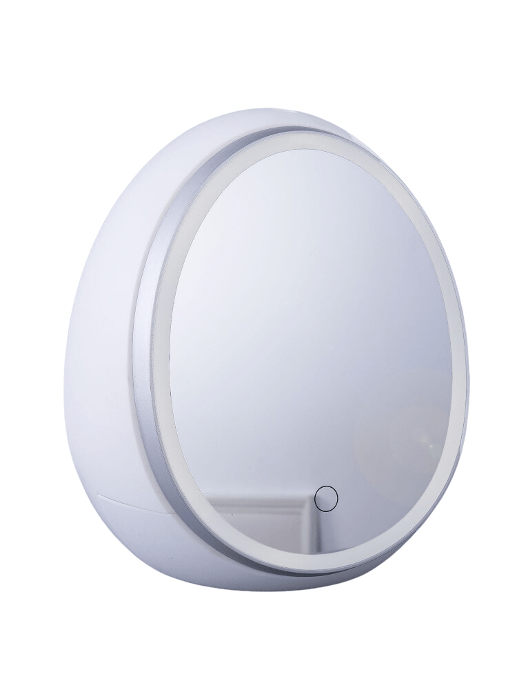 Θήκη οργάνωσης σε σχήμα αυγού με φως led και καθρέπτη src=