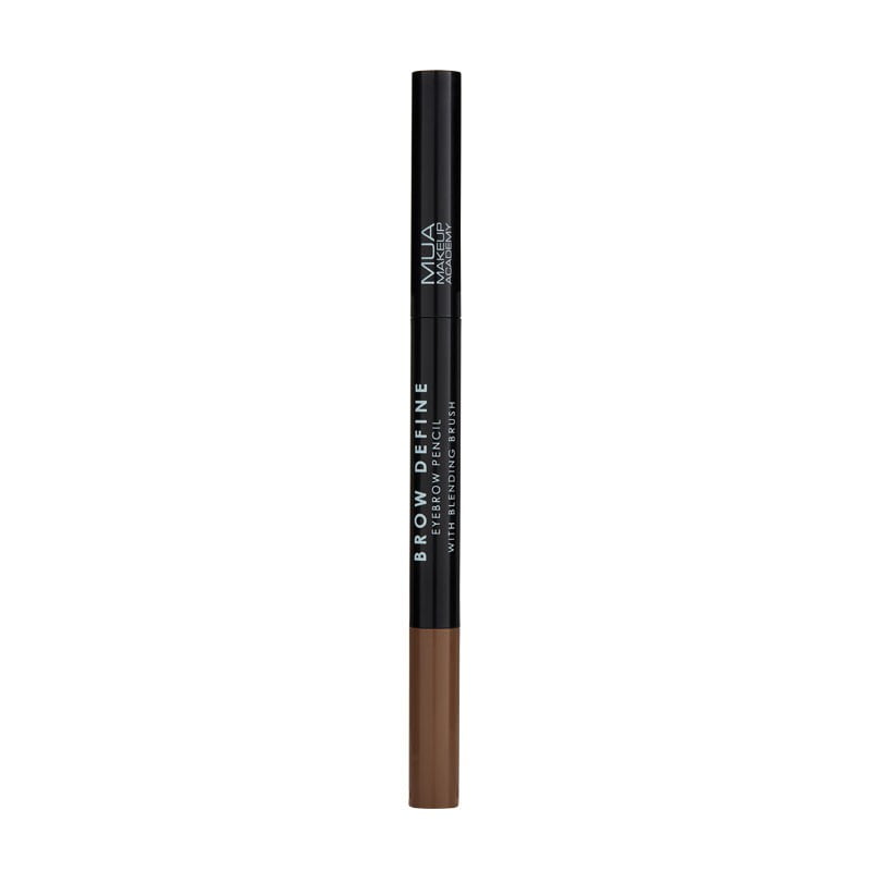 MUA – Brow Define Eyebrow Pencil – With Blending Brush – Mid Brown – 1,5gr src=