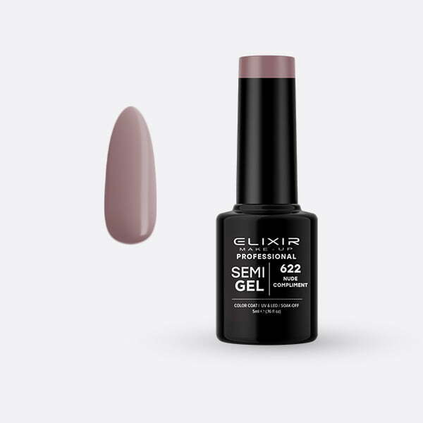 Ημιμόνιμο βερνίκι 5ml – #622 (Nude Compliment) src=