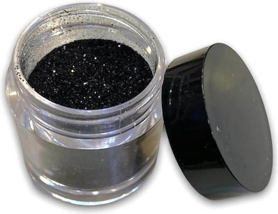 Σκόνη Διακόσμησης Νυχιών Glitter Black src=