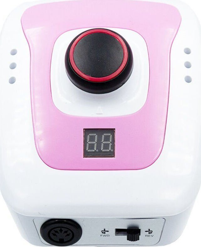 DM 206 Τροχός Νυχιών Ρεύματος 35000rpm με Πεντάλ σε Ροζ Χρώμα 65W