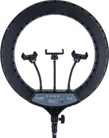 18” Ring Light YQ-480B 46cm 3000-6500K με Τρίποδο Δαπέδου και Βάση για Κινητό