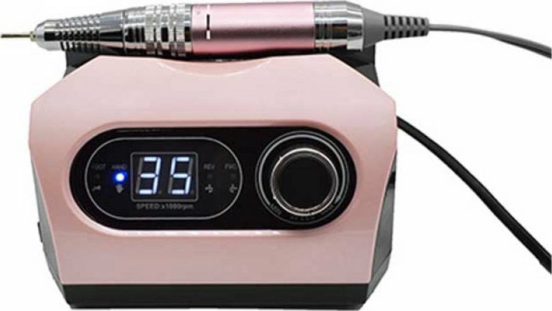 ZS-717 Τροχός Νυχιών Ρεύματος 35000rpm σε Ροζ Χρώμα 65W