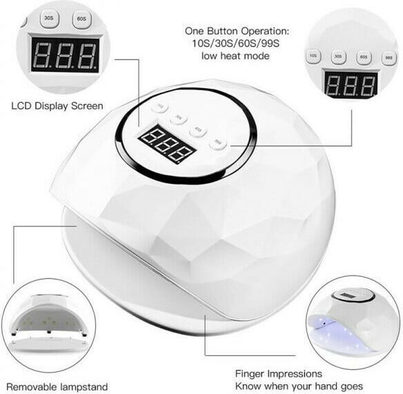 Φουρνάκι Νυχιών- F6 Smart 2.0 White UV/LED 86W
