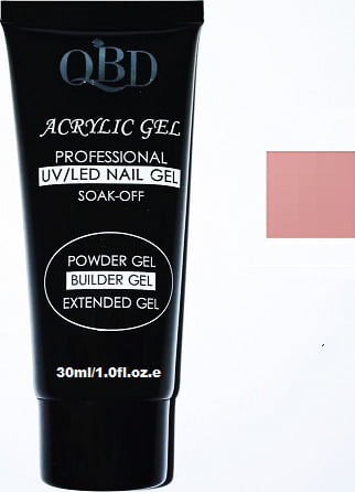 QBD Acrygel Νυχιών Ροζ 30ml Naked pink