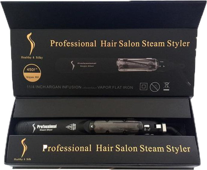 Jinba Professional Hair Salon Steam Styler Επαγγελματική Πρέσα Μαλλιών με Ατμό και Κεραμικές Πλάκες 50W Black