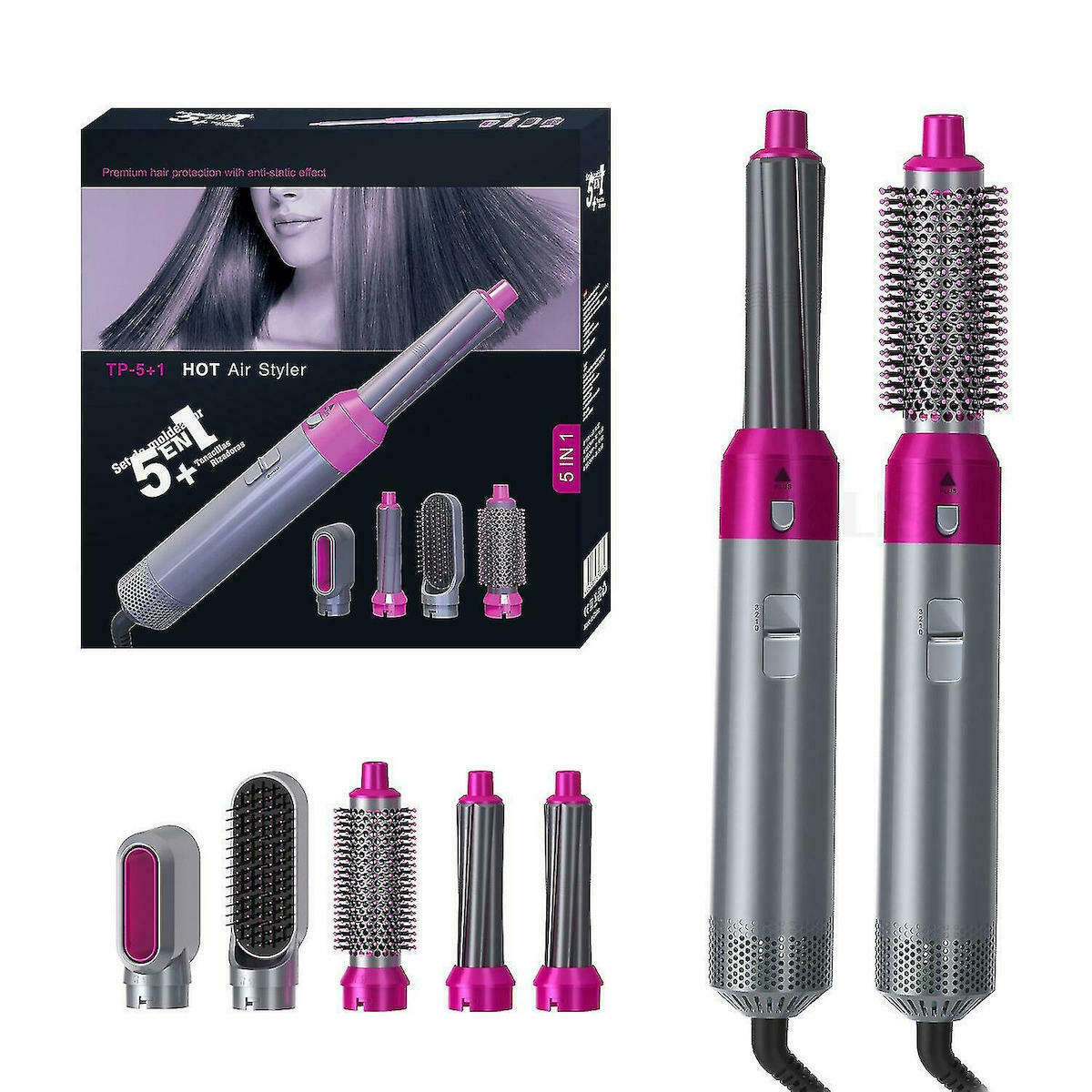 Ηλεκτρική Βούρτσα Hot Air Styler με Αέρα για Ίσιωμα και Μπούκλες