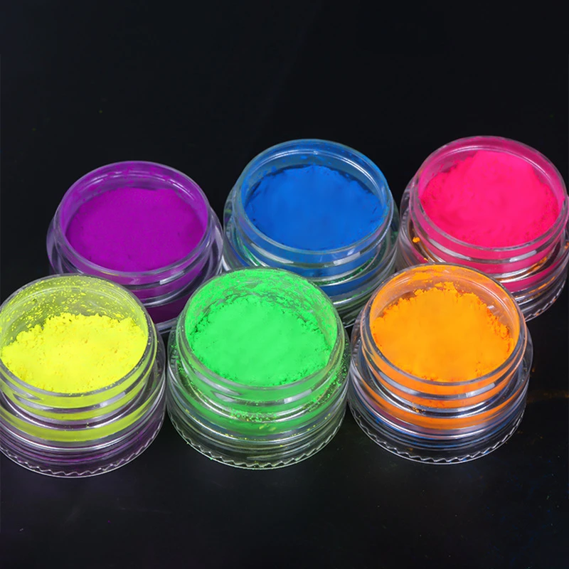 Σκόνες Νυχιών Neon Powder 6 Τεμ