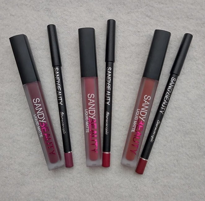 SANDY BEAUTY SET 12 LIP MATTE + 12 PENCILS