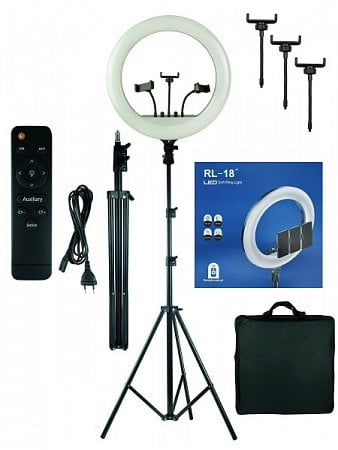 RING LIGHT 18” 55W – Επαγγελματικό Φωτιστικό Δαχτυλίδι Led 46cm Με 3 χρώματα