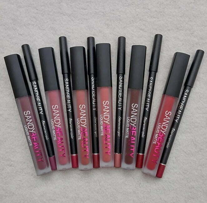 SANDY BEAUTY SET 12 LIP MATTE + 12 PENCILS