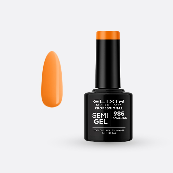 Ημιμόνιμο βερνίκι 8ml – #985 (Tangerine) src=