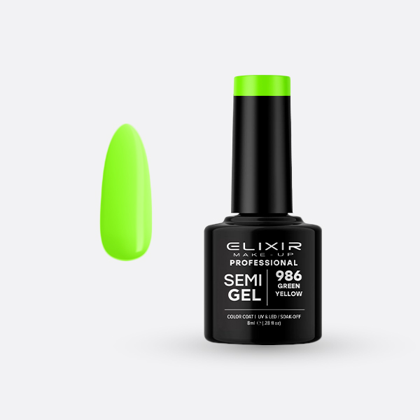 Ημιμόνιμο βερνίκι 8ml – #986 (Green Yellow) src=