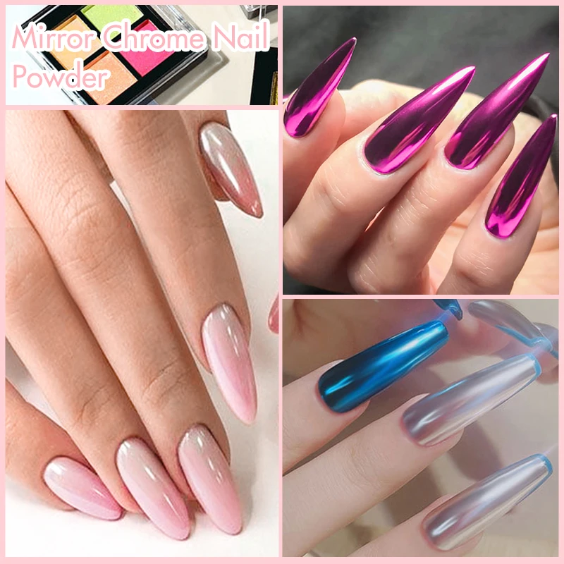Σκόνη νυχιών mirror 4G01 pigment 4 αποχρώσεων