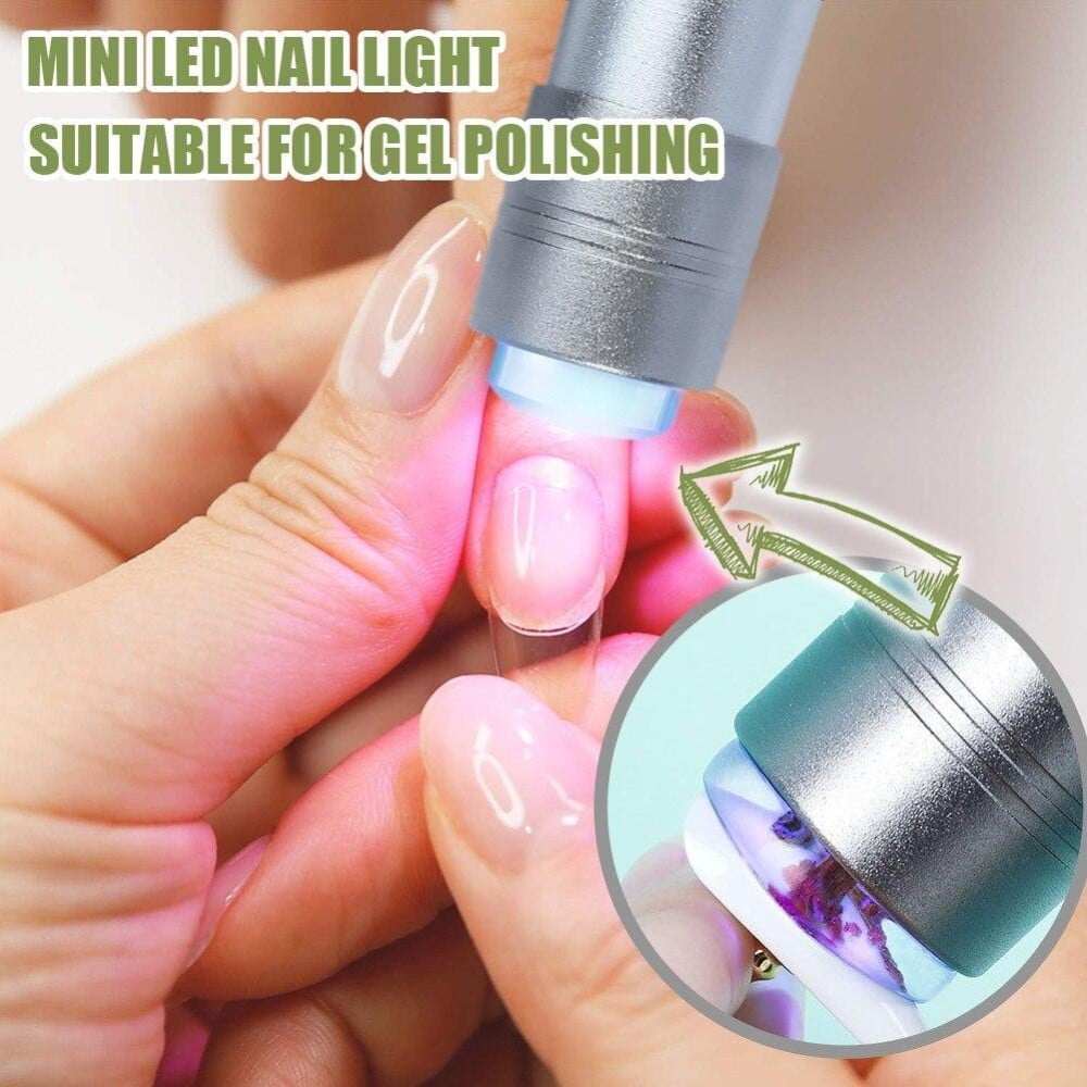Φακός LED Με Σιλικόνη – Portable Mini Nail LED UV Lamp Silicone 12led
