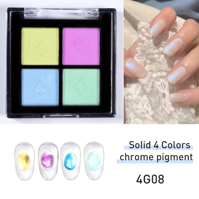 Σκόνη νυχιών mirror 4G08 pigment 4 αποχρώσεων