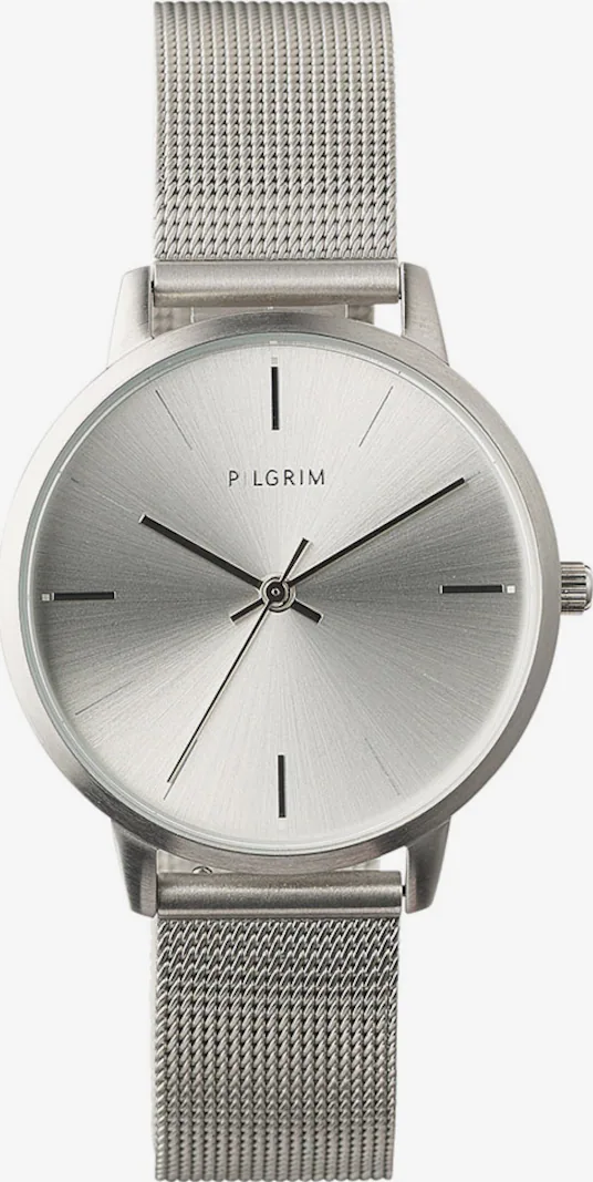 Pilgrim Αναλογικό ρολόι σε Ασημί Design και έξτρα
