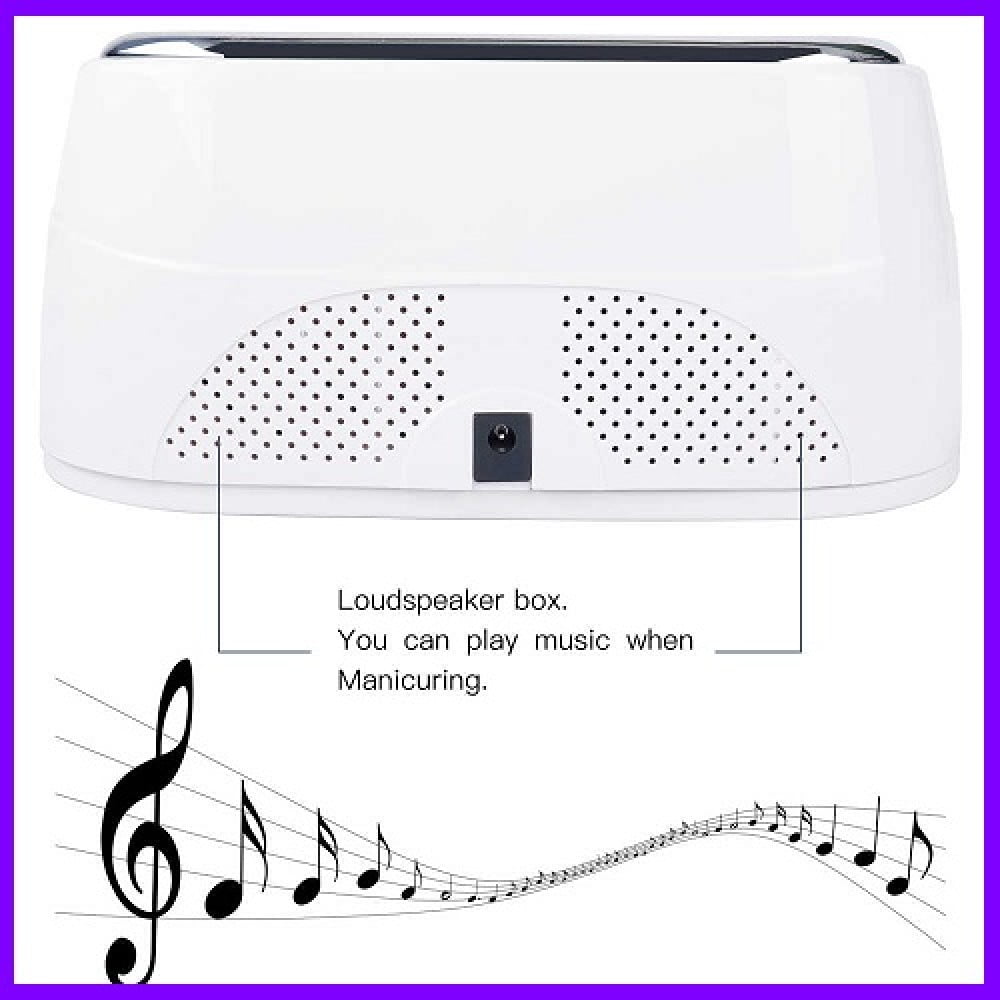 Φουρνάκι Νυχιών Dual με Ηχείο Bluetooth White UV / LED 99W