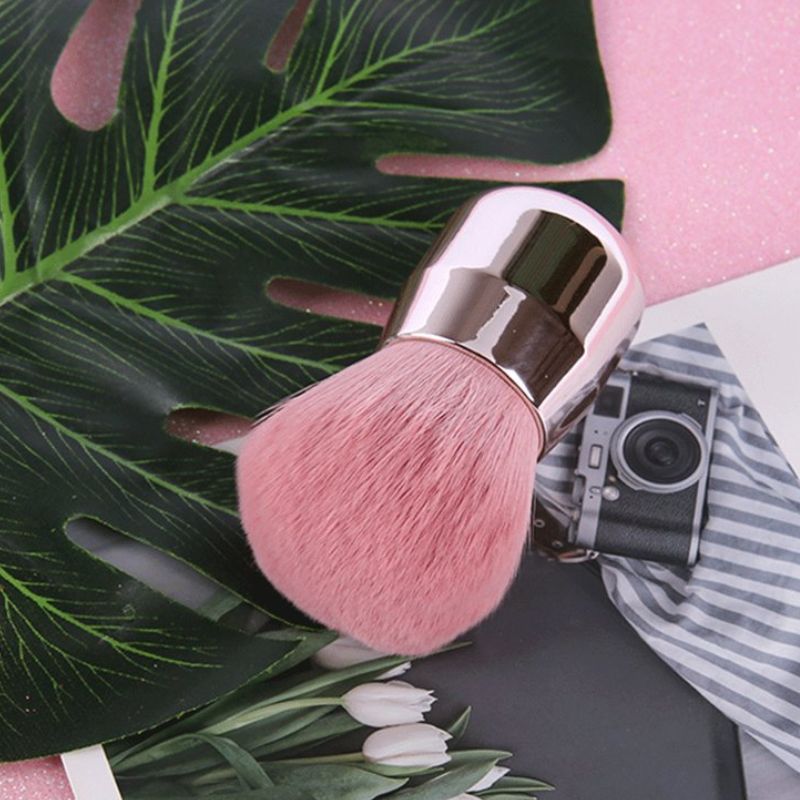 Πινέλο Μακιγιάζ για Πούδρα – Foundation Brush Pink Powder